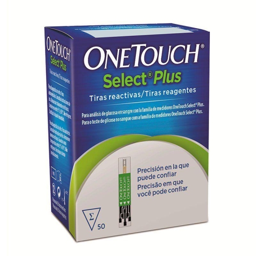 Tiras Reagentes One Touch Select Plus 50 Unidades