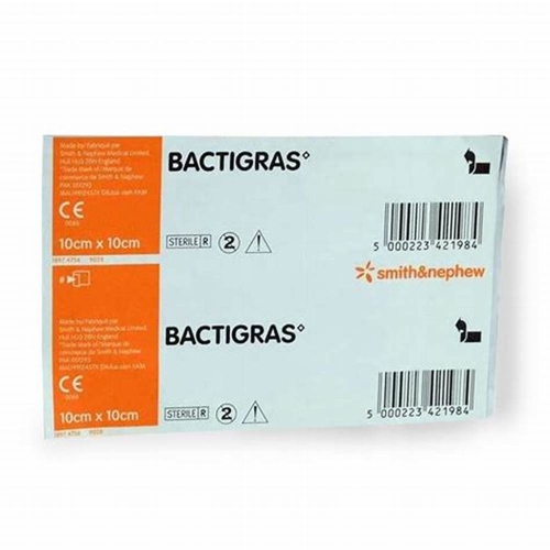 Produto Curativo Antisséptico Bactigras 10cm x 10cm - 1 Unidade