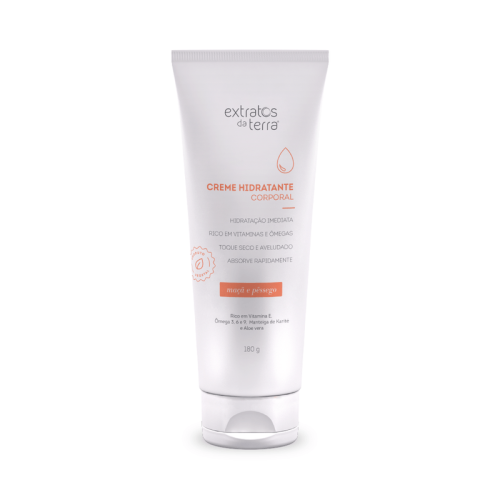 Creme Hidratante Corporal maçã e pêssego 180g